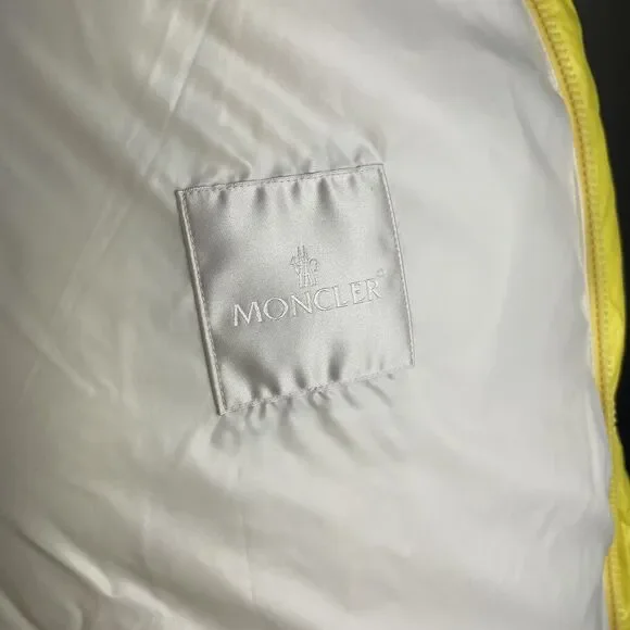 NWT MONCLER GENIUS X 2 MONCLER 1952 Dervox Jacket Yellow Men Size 4 (XL) - Picture 13 of 14